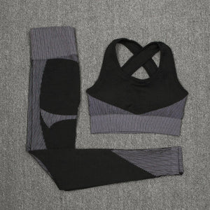 Women Fitness Suits 3pcs set